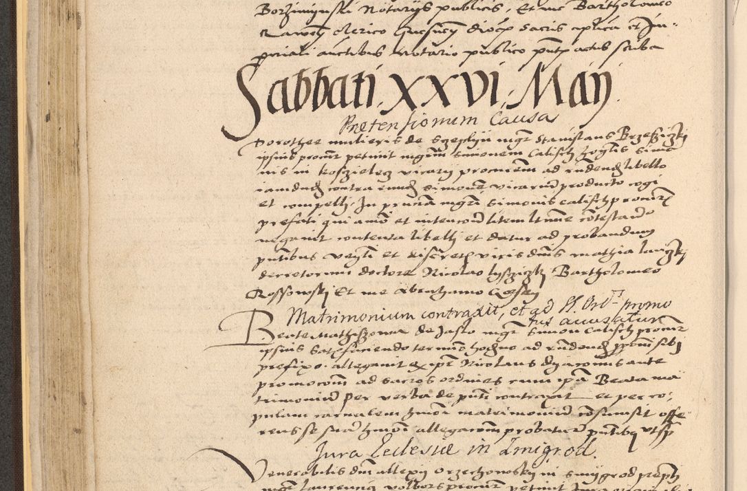 Zdjęcie nr 138 dla obiektu archiwalnego: Acta actorum coram reverendo patre domino Nicolao Bedlenski scholastico vicarioque in spiritualibus gernerali Cracoviensi ad annum Domini millesimum quingentesimum tricesimum septimum, cuius indicio est decima, pontificatus sanctissimi in Christo patris et domini nostri domini Pauli divina providencia papr tercii, anno tercio, feliciter continuantur