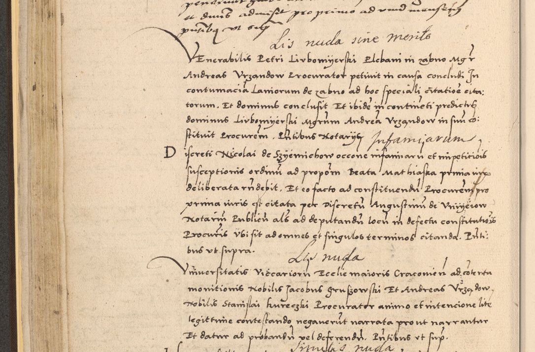 Zdjęcie nr 136 dla obiektu archiwalnego: Acta actorum coram reverendo patre domino Nicolao Bedlenski scholastico vicarioque in spiritualibus gernerali Cracoviensi ad annum Domini millesimum quingentesimum tricesimum septimum, cuius indicio est decima, pontificatus sanctissimi in Christo patris et domini nostri domini Pauli divina providencia papr tercii, anno tercio, feliciter continuantur