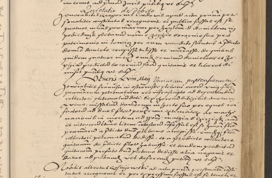 Zdjęcie nr 131 dla obiektu archiwalnego: Acta actorum coram reverendo patre domino Nicolao Bedlenski scholastico vicarioque in spiritualibus gernerali Cracoviensi ad annum Domini millesimum quingentesimum tricesimum septimum, cuius indicio est decima, pontificatus sanctissimi in Christo patris et domini nostri domini Pauli divina providencia papr tercii, anno tercio, feliciter continuantur
