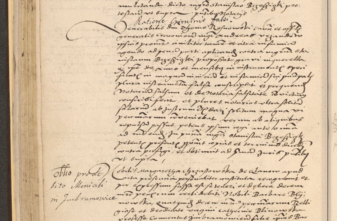 Zdjęcie nr 128 dla obiektu archiwalnego: Acta actorum coram reverendo patre domino Nicolao Bedlenski scholastico vicarioque in spiritualibus gernerali Cracoviensi ad annum Domini millesimum quingentesimum tricesimum septimum, cuius indicio est decima, pontificatus sanctissimi in Christo patris et domini nostri domini Pauli divina providencia papr tercii, anno tercio, feliciter continuantur