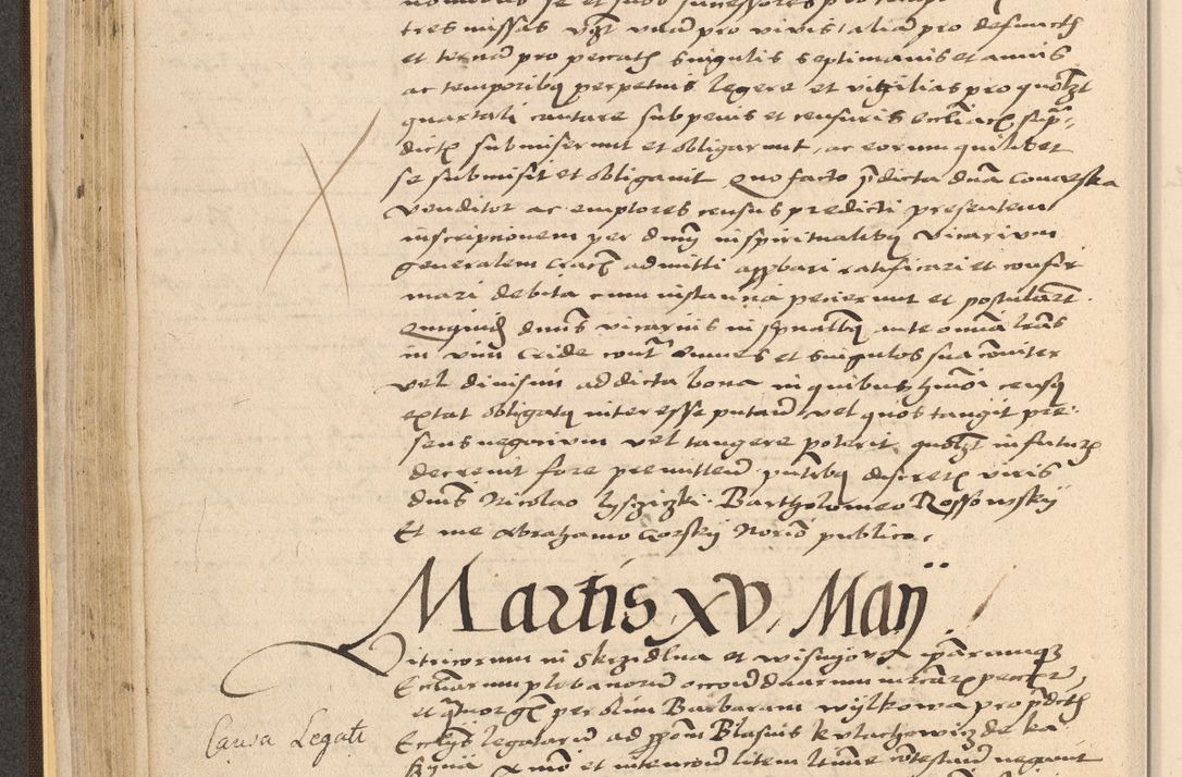 Zdjęcie nr 126 dla obiektu archiwalnego: Acta actorum coram reverendo patre domino Nicolao Bedlenski scholastico vicarioque in spiritualibus gernerali Cracoviensi ad annum Domini millesimum quingentesimum tricesimum septimum, cuius indicio est decima, pontificatus sanctissimi in Christo patris et domini nostri domini Pauli divina providencia papr tercii, anno tercio, feliciter continuantur