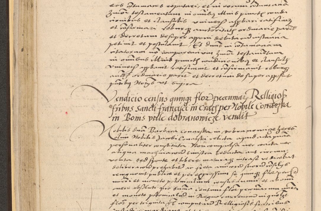 Zdjęcie nr 124 dla obiektu archiwalnego: Acta actorum coram reverendo patre domino Nicolao Bedlenski scholastico vicarioque in spiritualibus gernerali Cracoviensi ad annum Domini millesimum quingentesimum tricesimum septimum, cuius indicio est decima, pontificatus sanctissimi in Christo patris et domini nostri domini Pauli divina providencia papr tercii, anno tercio, feliciter continuantur