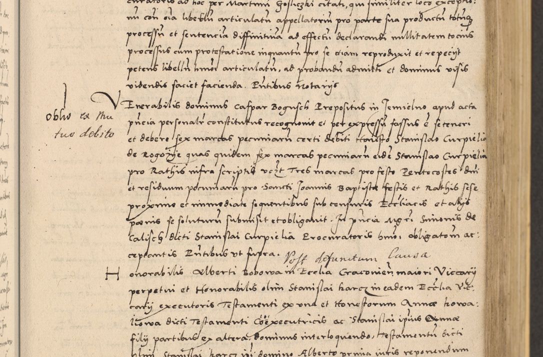 Zdjęcie nr 111 dla obiektu archiwalnego: Acta actorum coram reverendo patre domino Nicolao Bedlenski scholastico vicarioque in spiritualibus gernerali Cracoviensi ad annum Domini millesimum quingentesimum tricesimum septimum, cuius indicio est decima, pontificatus sanctissimi in Christo patris et domini nostri domini Pauli divina providencia papr tercii, anno tercio, feliciter continuantur