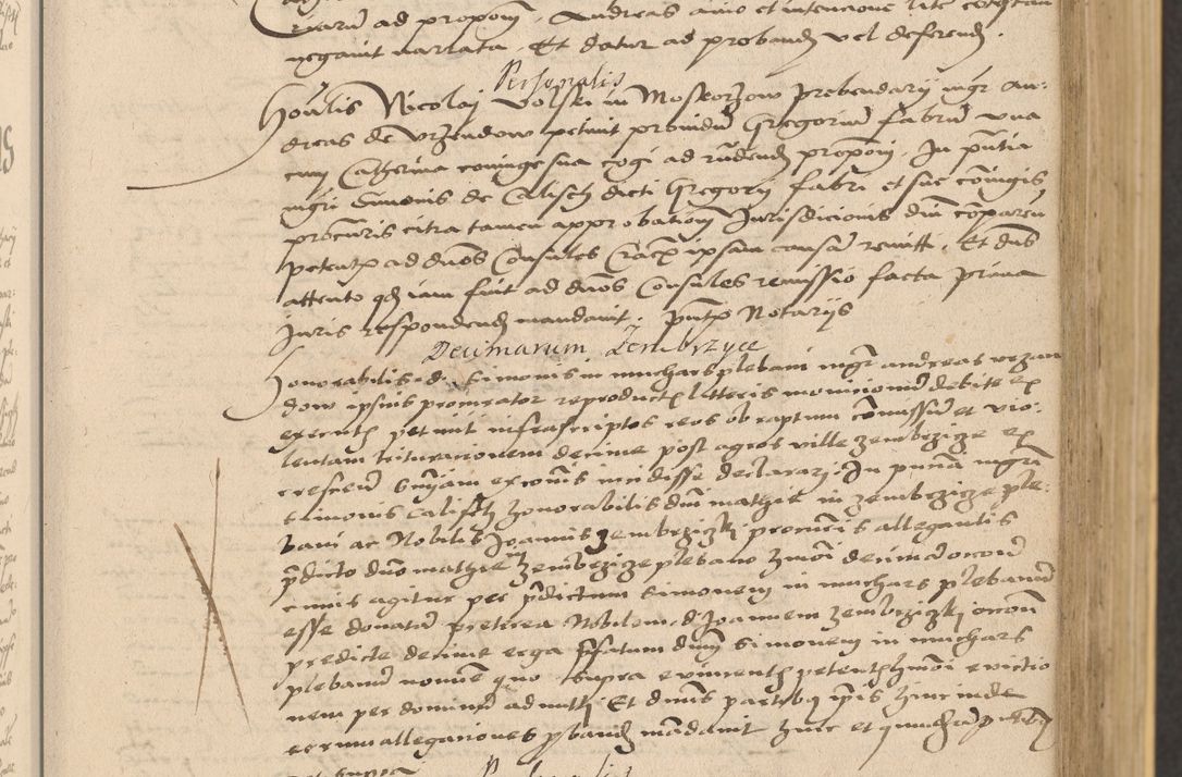 Zdjęcie nr 105 dla obiektu archiwalnego: Acta actorum coram reverendo patre domino Nicolao Bedlenski scholastico vicarioque in spiritualibus gernerali Cracoviensi ad annum Domini millesimum quingentesimum tricesimum septimum, cuius indicio est decima, pontificatus sanctissimi in Christo patris et domini nostri domini Pauli divina providencia papr tercii, anno tercio, feliciter continuantur
