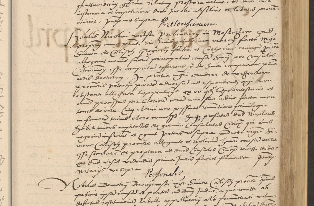 Zdjęcie nr 99 dla obiektu archiwalnego: Acta actorum coram reverendo patre domino Nicolao Bedlenski scholastico vicarioque in spiritualibus gernerali Cracoviensi ad annum Domini millesimum quingentesimum tricesimum septimum, cuius indicio est decima, pontificatus sanctissimi in Christo patris et domini nostri domini Pauli divina providencia papr tercii, anno tercio, feliciter continuantur