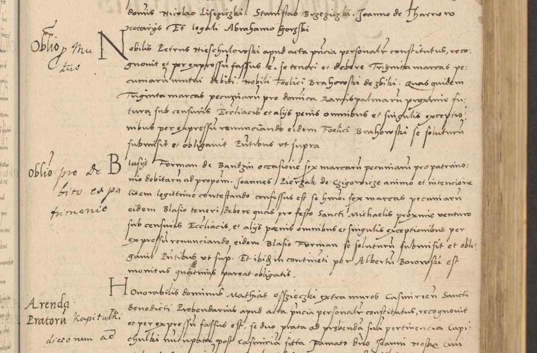Zdjęcie nr 95 dla obiektu archiwalnego: Acta actorum coram reverendo patre domino Nicolao Bedlenski scholastico vicarioque in spiritualibus gernerali Cracoviensi ad annum Domini millesimum quingentesimum tricesimum septimum, cuius indicio est decima, pontificatus sanctissimi in Christo patris et domini nostri domini Pauli divina providencia papr tercii, anno tercio, feliciter continuantur