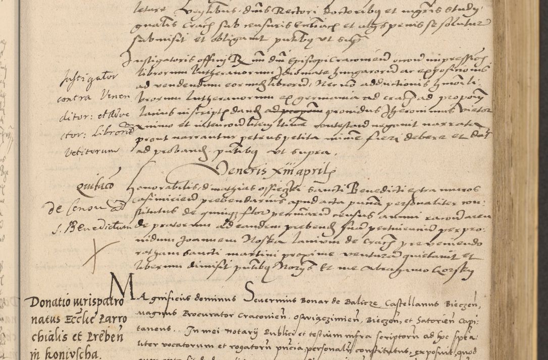 Zdjęcie nr 93 dla obiektu archiwalnego: Acta actorum coram reverendo patre domino Nicolao Bedlenski scholastico vicarioque in spiritualibus gernerali Cracoviensi ad annum Domini millesimum quingentesimum tricesimum septimum, cuius indicio est decima, pontificatus sanctissimi in Christo patris et domini nostri domini Pauli divina providencia papr tercii, anno tercio, feliciter continuantur
