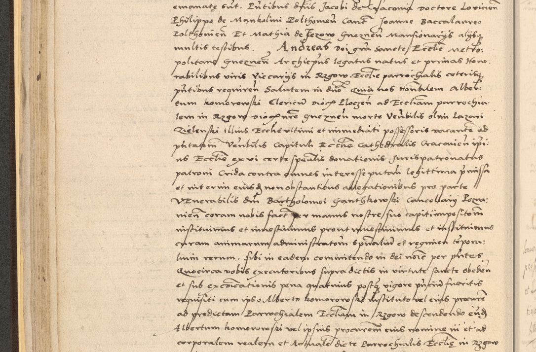 Zdjęcie nr 82 dla obiektu archiwalnego: Acta actorum coram reverendo patre domino Nicolao Bedlenski scholastico vicarioque in spiritualibus gernerali Cracoviensi ad annum Domini millesimum quingentesimum tricesimum septimum, cuius indicio est decima, pontificatus sanctissimi in Christo patris et domini nostri domini Pauli divina providencia papr tercii, anno tercio, feliciter continuantur
