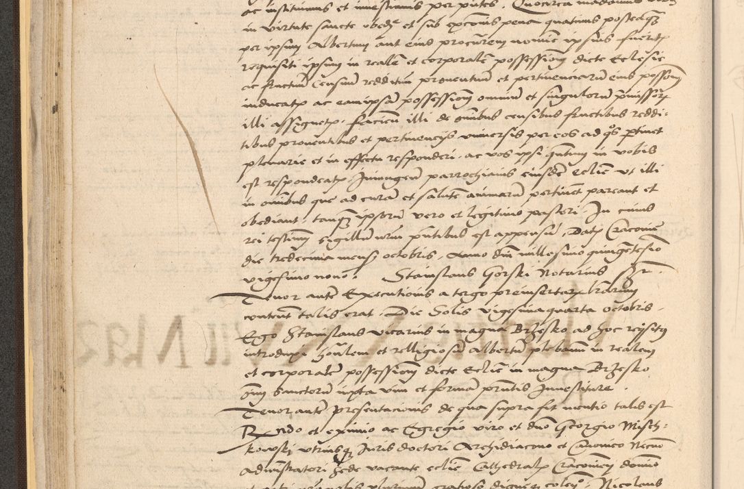 Zdjęcie nr 76 dla obiektu archiwalnego: Acta actorum coram reverendo patre domino Nicolao Bedlenski scholastico vicarioque in spiritualibus gernerali Cracoviensi ad annum Domini millesimum quingentesimum tricesimum septimum, cuius indicio est decima, pontificatus sanctissimi in Christo patris et domini nostri domini Pauli divina providencia papr tercii, anno tercio, feliciter continuantur