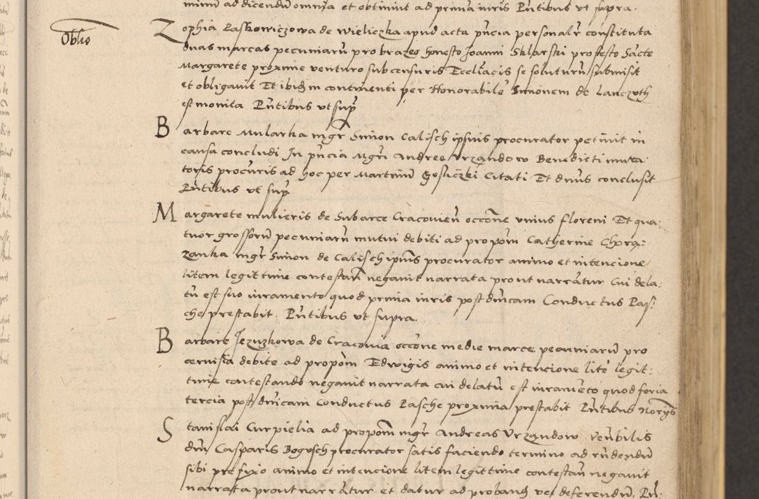Zdjęcie nr 73 dla obiektu archiwalnego: Acta actorum coram reverendo patre domino Nicolao Bedlenski scholastico vicarioque in spiritualibus gernerali Cracoviensi ad annum Domini millesimum quingentesimum tricesimum septimum, cuius indicio est decima, pontificatus sanctissimi in Christo patris et domini nostri domini Pauli divina providencia papr tercii, anno tercio, feliciter continuantur