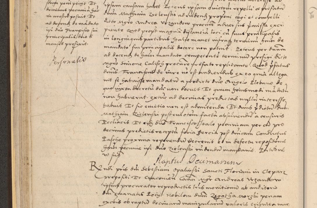 Zdjęcie nr 72 dla obiektu archiwalnego: Acta actorum coram reverendo patre domino Nicolao Bedlenski scholastico vicarioque in spiritualibus gernerali Cracoviensi ad annum Domini millesimum quingentesimum tricesimum septimum, cuius indicio est decima, pontificatus sanctissimi in Christo patris et domini nostri domini Pauli divina providencia papr tercii, anno tercio, feliciter continuantur