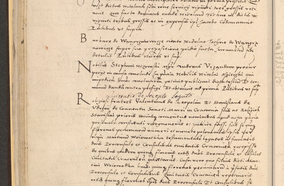 Zdjęcie nr 68 dla obiektu archiwalnego: Acta actorum coram reverendo patre domino Nicolao Bedlenski scholastico vicarioque in spiritualibus gernerali Cracoviensi ad annum Domini millesimum quingentesimum tricesimum septimum, cuius indicio est decima, pontificatus sanctissimi in Christo patris et domini nostri domini Pauli divina providencia papr tercii, anno tercio, feliciter continuantur