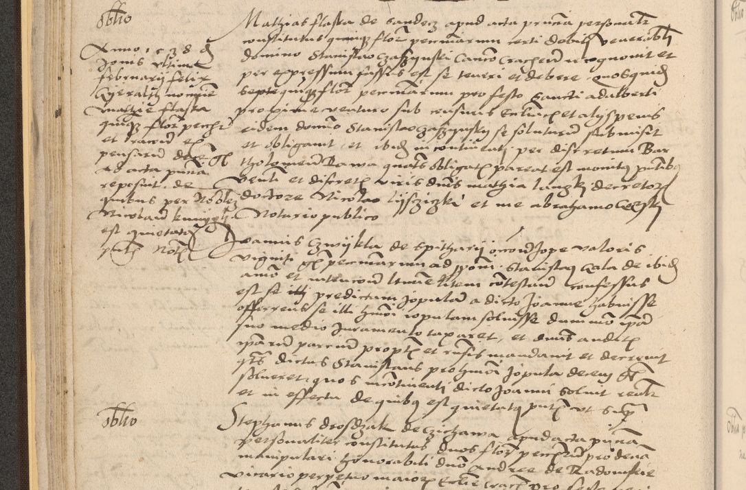 Zdjęcie nr 70 dla obiektu archiwalnego: Acta actorum coram reverendo patre domino Nicolao Bedlenski scholastico vicarioque in spiritualibus gernerali Cracoviensi ad annum Domini millesimum quingentesimum tricesimum septimum, cuius indicio est decima, pontificatus sanctissimi in Christo patris et domini nostri domini Pauli divina providencia papr tercii, anno tercio, feliciter continuantur