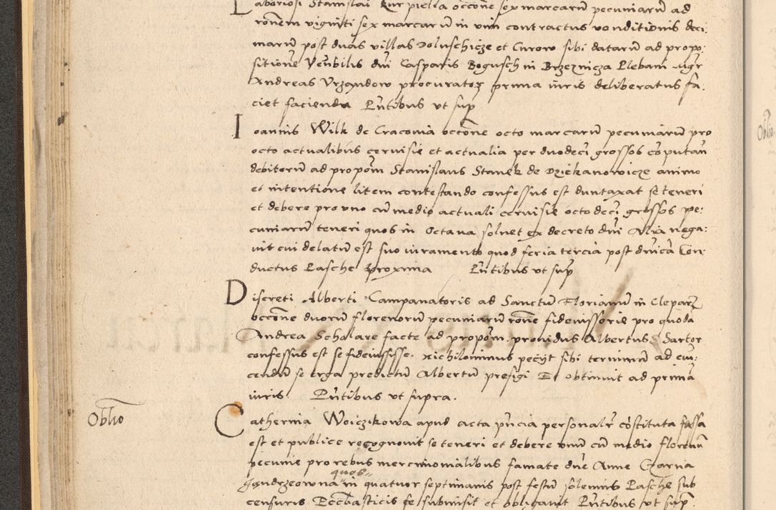 Zdjęcie nr 66 dla obiektu archiwalnego: Acta actorum coram reverendo patre domino Nicolao Bedlenski scholastico vicarioque in spiritualibus gernerali Cracoviensi ad annum Domini millesimum quingentesimum tricesimum septimum, cuius indicio est decima, pontificatus sanctissimi in Christo patris et domini nostri domini Pauli divina providencia papr tercii, anno tercio, feliciter continuantur