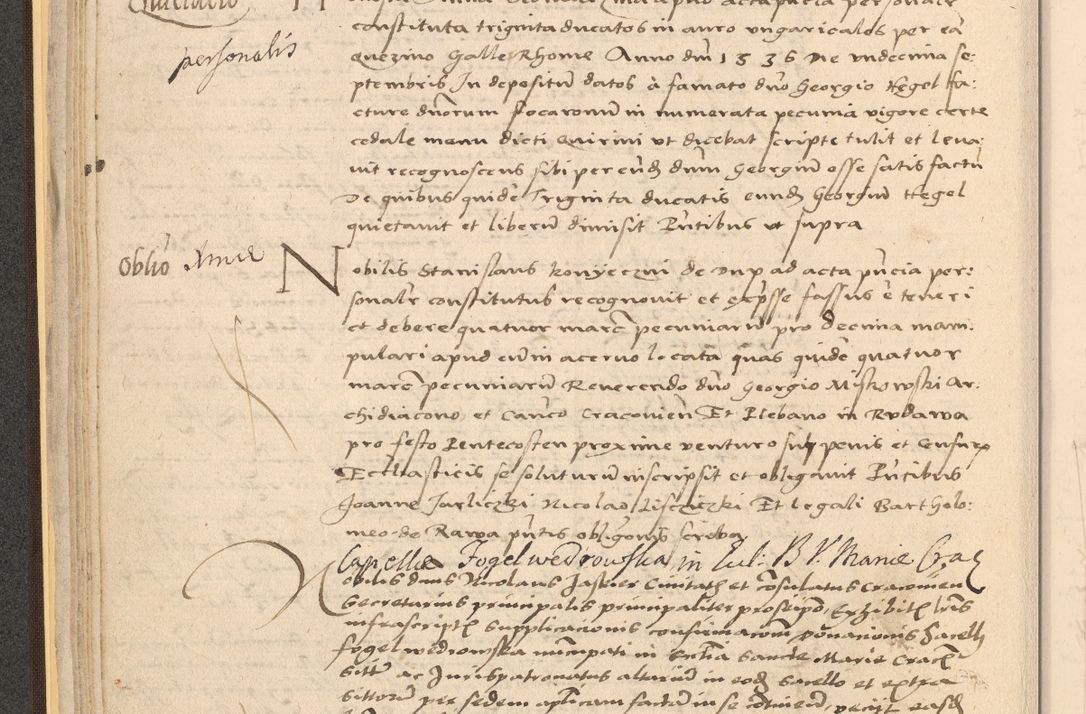 Zdjęcie nr 60 dla obiektu archiwalnego: Acta actorum coram reverendo patre domino Nicolao Bedlenski scholastico vicarioque in spiritualibus gernerali Cracoviensi ad annum Domini millesimum quingentesimum tricesimum septimum, cuius indicio est decima, pontificatus sanctissimi in Christo patris et domini nostri domini Pauli divina providencia papr tercii, anno tercio, feliciter continuantur