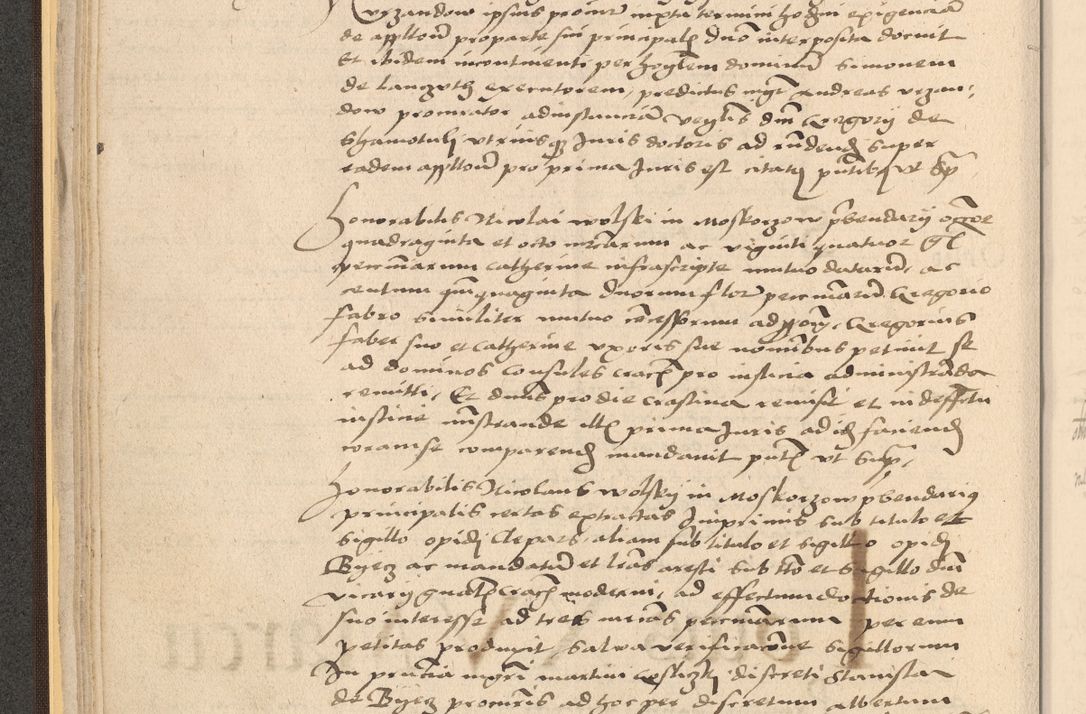 Zdjęcie nr 58 dla obiektu archiwalnego: Acta actorum coram reverendo patre domino Nicolao Bedlenski scholastico vicarioque in spiritualibus gernerali Cracoviensi ad annum Domini millesimum quingentesimum tricesimum septimum, cuius indicio est decima, pontificatus sanctissimi in Christo patris et domini nostri domini Pauli divina providencia papr tercii, anno tercio, feliciter continuantur