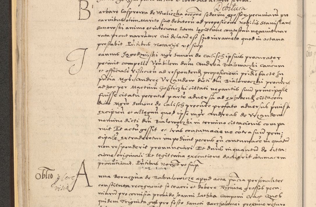 Zdjęcie nr 54 dla obiektu archiwalnego: Acta actorum coram reverendo patre domino Nicolao Bedlenski scholastico vicarioque in spiritualibus gernerali Cracoviensi ad annum Domini millesimum quingentesimum tricesimum septimum, cuius indicio est decima, pontificatus sanctissimi in Christo patris et domini nostri domini Pauli divina providencia papr tercii, anno tercio, feliciter continuantur