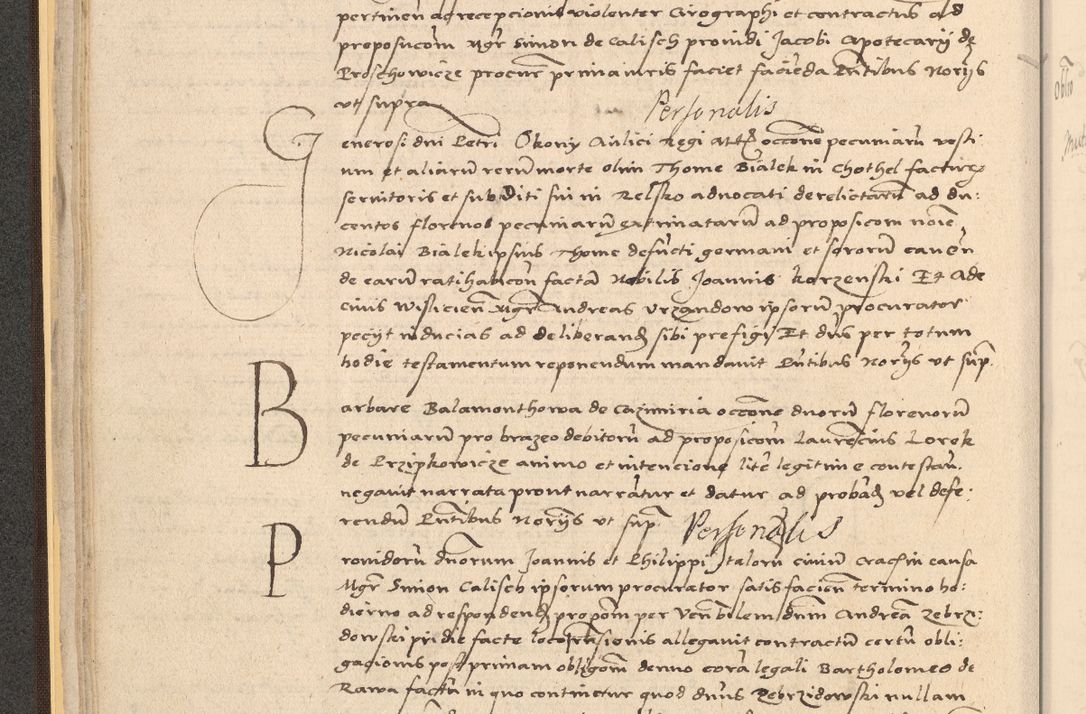 Zdjęcie nr 52 dla obiektu archiwalnego: Acta actorum coram reverendo patre domino Nicolao Bedlenski scholastico vicarioque in spiritualibus gernerali Cracoviensi ad annum Domini millesimum quingentesimum tricesimum septimum, cuius indicio est decima, pontificatus sanctissimi in Christo patris et domini nostri domini Pauli divina providencia papr tercii, anno tercio, feliciter continuantur