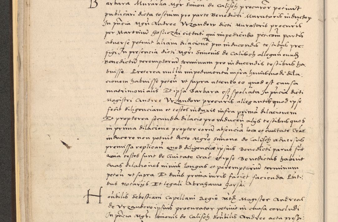 Zdjęcie nr 48 dla obiektu archiwalnego: Acta actorum coram reverendo patre domino Nicolao Bedlenski scholastico vicarioque in spiritualibus gernerali Cracoviensi ad annum Domini millesimum quingentesimum tricesimum septimum, cuius indicio est decima, pontificatus sanctissimi in Christo patris et domini nostri domini Pauli divina providencia papr tercii, anno tercio, feliciter continuantur