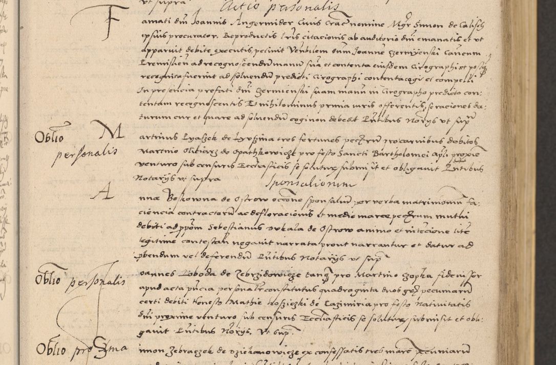 Zdjęcie nr 45 dla obiektu archiwalnego: Acta actorum coram reverendo patre domino Nicolao Bedlenski scholastico vicarioque in spiritualibus gernerali Cracoviensi ad annum Domini millesimum quingentesimum tricesimum septimum, cuius indicio est decima, pontificatus sanctissimi in Christo patris et domini nostri domini Pauli divina providencia papr tercii, anno tercio, feliciter continuantur