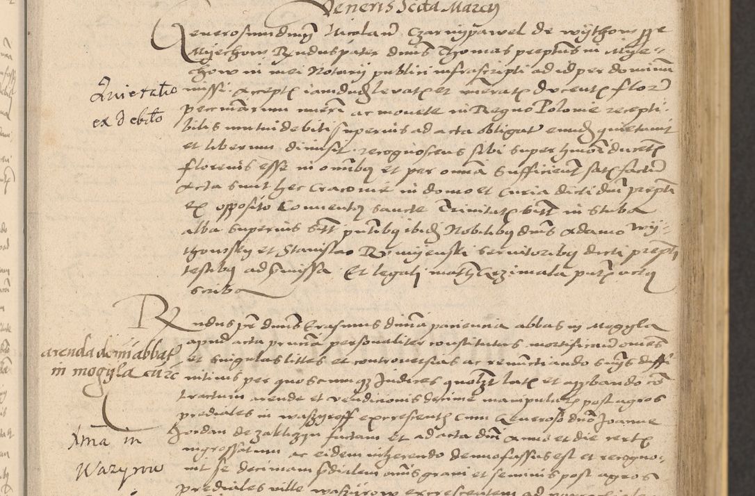 Zdjęcie nr 41 dla obiektu archiwalnego: Acta actorum coram reverendo patre domino Nicolao Bedlenski scholastico vicarioque in spiritualibus gernerali Cracoviensi ad annum Domini millesimum quingentesimum tricesimum septimum, cuius indicio est decima, pontificatus sanctissimi in Christo patris et domini nostri domini Pauli divina providencia papr tercii, anno tercio, feliciter continuantur