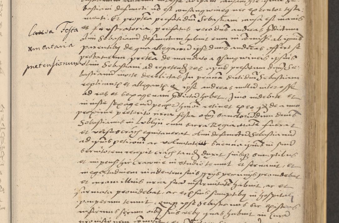 Zdjęcie nr 39 dla obiektu archiwalnego: Acta actorum coram reverendo patre domino Nicolao Bedlenski scholastico vicarioque in spiritualibus gernerali Cracoviensi ad annum Domini millesimum quingentesimum tricesimum septimum, cuius indicio est decima, pontificatus sanctissimi in Christo patris et domini nostri domini Pauli divina providencia papr tercii, anno tercio, feliciter continuantur