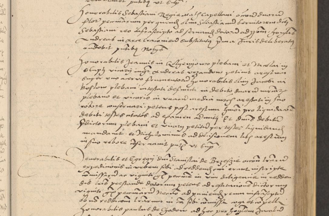 Zdjęcie nr 29 dla obiektu archiwalnego: Acta actorum coram reverendo patre domino Nicolao Bedlenski scholastico vicarioque in spiritualibus gernerali Cracoviensi ad annum Domini millesimum quingentesimum tricesimum septimum, cuius indicio est decima, pontificatus sanctissimi in Christo patris et domini nostri domini Pauli divina providencia papr tercii, anno tercio, feliciter continuantur