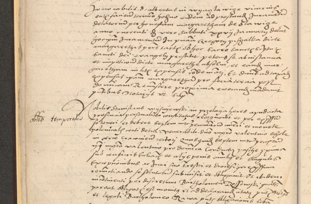 Zdjęcie nr 28 dla obiektu archiwalnego: Acta actorum coram reverendo patre domino Nicolao Bedlenski scholastico vicarioque in spiritualibus gernerali Cracoviensi ad annum Domini millesimum quingentesimum tricesimum septimum, cuius indicio est decima, pontificatus sanctissimi in Christo patris et domini nostri domini Pauli divina providencia papr tercii, anno tercio, feliciter continuantur