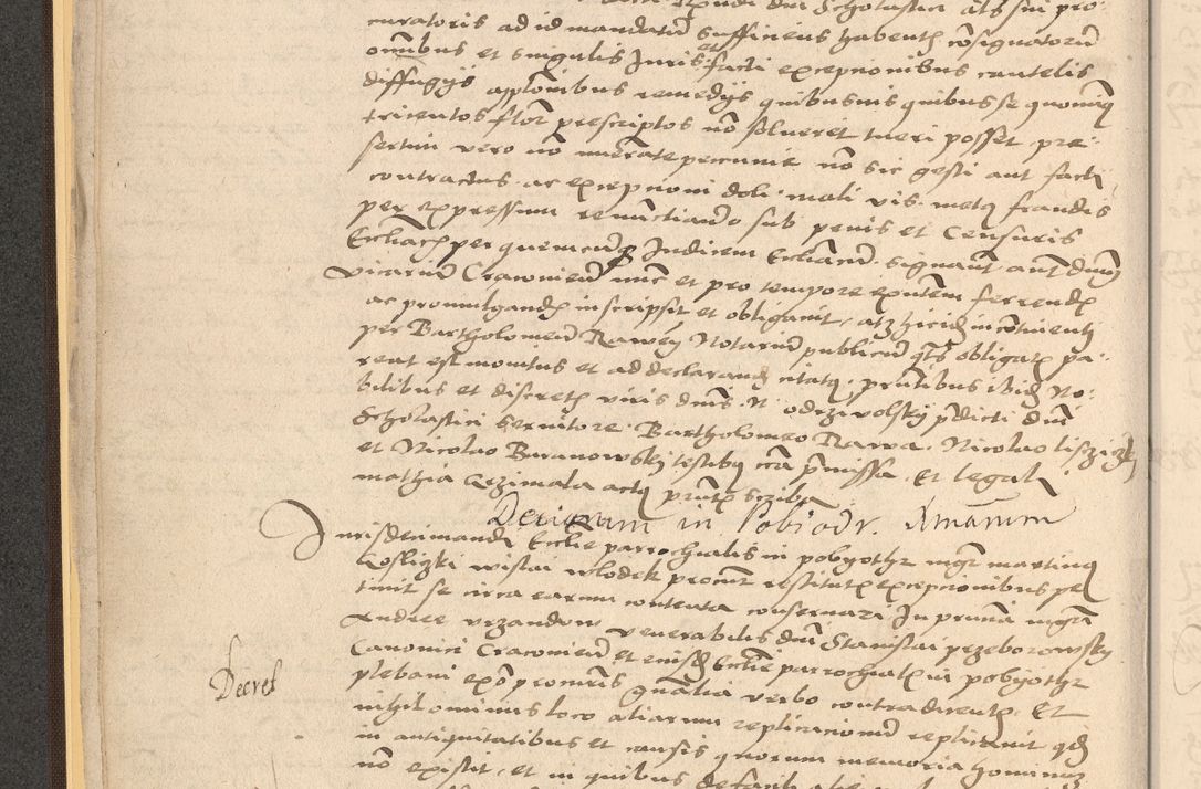 Zdjęcie nr 26 dla obiektu archiwalnego: Acta actorum coram reverendo patre domino Nicolao Bedlenski scholastico vicarioque in spiritualibus gernerali Cracoviensi ad annum Domini millesimum quingentesimum tricesimum septimum, cuius indicio est decima, pontificatus sanctissimi in Christo patris et domini nostri domini Pauli divina providencia papr tercii, anno tercio, feliciter continuantur