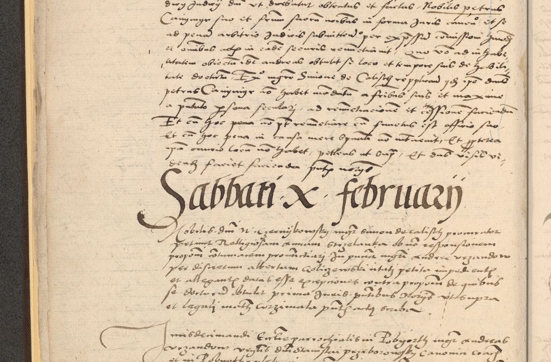 Zdjęcie nr 22 dla obiektu archiwalnego: Acta actorum coram reverendo patre domino Nicolao Bedlenski scholastico vicarioque in spiritualibus gernerali Cracoviensi ad annum Domini millesimum quingentesimum tricesimum septimum, cuius indicio est decima, pontificatus sanctissimi in Christo patris et domini nostri domini Pauli divina providencia papr tercii, anno tercio, feliciter continuantur