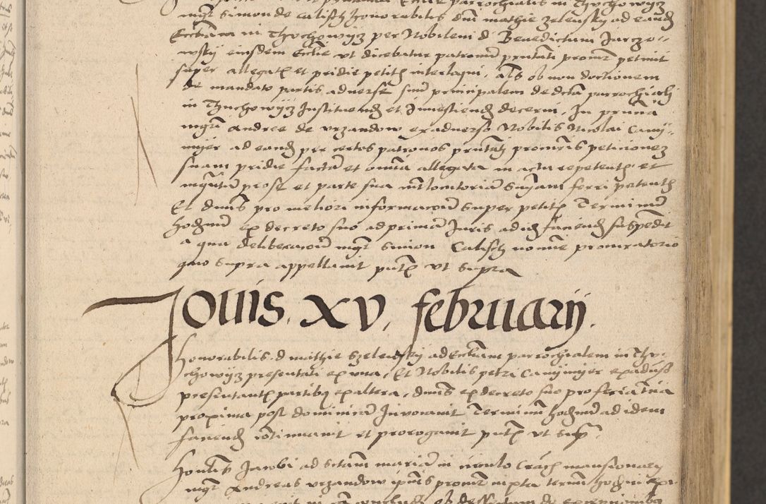 Zdjęcie nr 23 dla obiektu archiwalnego: Acta actorum coram reverendo patre domino Nicolao Bedlenski scholastico vicarioque in spiritualibus gernerali Cracoviensi ad annum Domini millesimum quingentesimum tricesimum septimum, cuius indicio est decima, pontificatus sanctissimi in Christo patris et domini nostri domini Pauli divina providencia papr tercii, anno tercio, feliciter continuantur