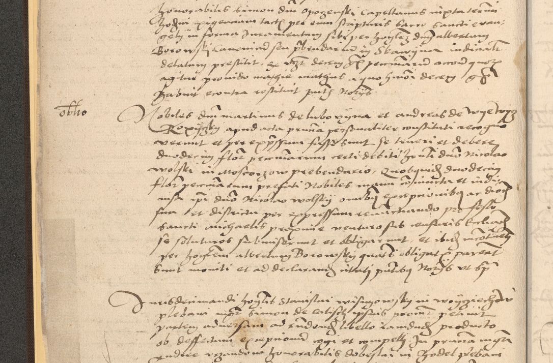Zdjęcie nr 16 dla obiektu archiwalnego: Acta actorum coram reverendo patre domino Nicolao Bedlenski scholastico vicarioque in spiritualibus gernerali Cracoviensi ad annum Domini millesimum quingentesimum tricesimum septimum, cuius indicio est decima, pontificatus sanctissimi in Christo patris et domini nostri domini Pauli divina providencia papr tercii, anno tercio, feliciter continuantur