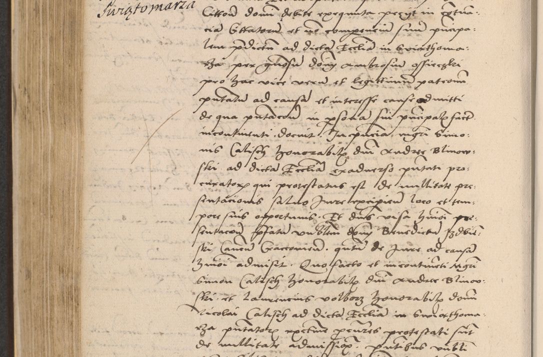 Zdjęcie nr 608 dla obiektu archiwalnego: Acta actorum coram reverendo patre domino Nicolao Bedlenski scholastico vicarioque in spiritualibus gernerali Cracoviensi ad annum Domini millesimum quingentesimum tricesimum septimum, cuius indicio est decima, pontificatus sanctissimi in Christo patris et domini nostri domini Pauli divina providencia papr tercii, anno tercio, feliciter continuantur