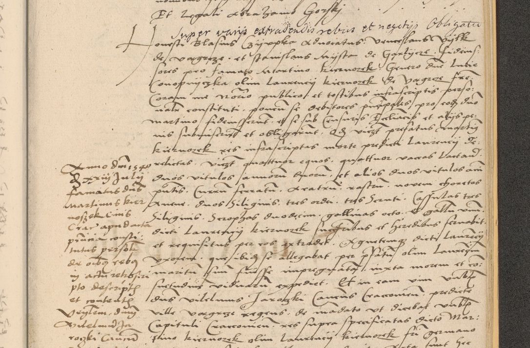Zdjęcie nr 1067 dla obiektu archiwalnego: Acta actorum coram reverendo patre domino Nicolao Bedlenski scholastico vicarioque in spiritualibus gernerali Cracoviensi ad annum Domini millesimum quingentesimum tricesimum septimum, cuius indicio est decima, pontificatus sanctissimi in Christo patris et domini nostri domini Pauli divina providencia papr tercii, anno tercio, feliciter continuantur