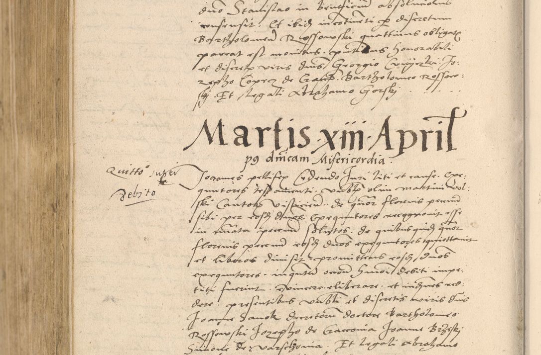 Zdjęcie nr 1064 dla obiektu archiwalnego: Acta actorum coram reverendo patre domino Nicolao Bedlenski scholastico vicarioque in spiritualibus gernerali Cracoviensi ad annum Domini millesimum quingentesimum tricesimum septimum, cuius indicio est decima, pontificatus sanctissimi in Christo patris et domini nostri domini Pauli divina providencia papr tercii, anno tercio, feliciter continuantur
