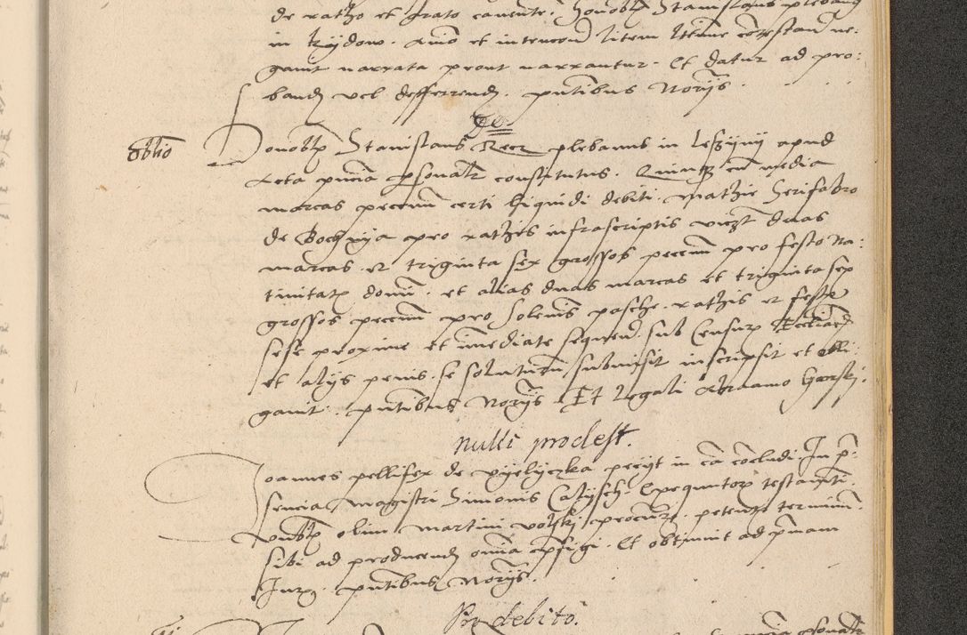 Zdjęcie nr 1057 dla obiektu archiwalnego: Acta actorum coram reverendo patre domino Nicolao Bedlenski scholastico vicarioque in spiritualibus gernerali Cracoviensi ad annum Domini millesimum quingentesimum tricesimum septimum, cuius indicio est decima, pontificatus sanctissimi in Christo patris et domini nostri domini Pauli divina providencia papr tercii, anno tercio, feliciter continuantur