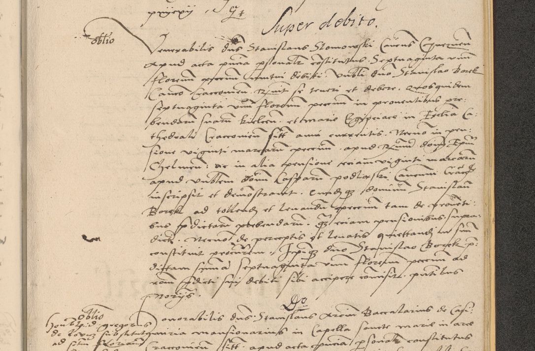 Zdjęcie nr 1047 dla obiektu archiwalnego: Acta actorum coram reverendo patre domino Nicolao Bedlenski scholastico vicarioque in spiritualibus gernerali Cracoviensi ad annum Domini millesimum quingentesimum tricesimum septimum, cuius indicio est decima, pontificatus sanctissimi in Christo patris et domini nostri domini Pauli divina providencia papr tercii, anno tercio, feliciter continuantur