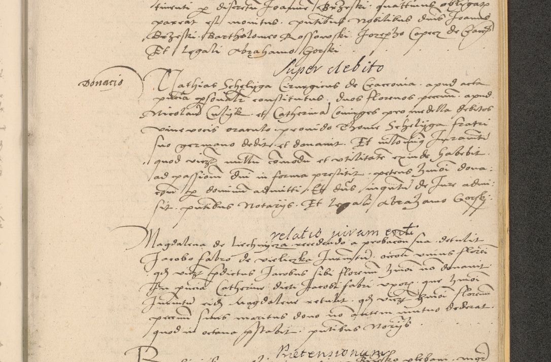Zdjęcie nr 1049 dla obiektu archiwalnego: Acta actorum coram reverendo patre domino Nicolao Bedlenski scholastico vicarioque in spiritualibus gernerali Cracoviensi ad annum Domini millesimum quingentesimum tricesimum septimum, cuius indicio est decima, pontificatus sanctissimi in Christo patris et domini nostri domini Pauli divina providencia papr tercii, anno tercio, feliciter continuantur