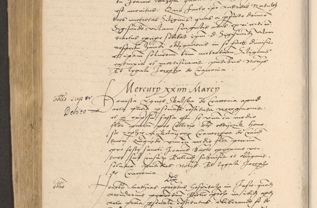 Zdjęcie nr 1042 dla obiektu archiwalnego: Acta actorum coram reverendo patre domino Nicolao Bedlenski scholastico vicarioque in spiritualibus gernerali Cracoviensi ad annum Domini millesimum quingentesimum tricesimum septimum, cuius indicio est decima, pontificatus sanctissimi in Christo patris et domini nostri domini Pauli divina providencia papr tercii, anno tercio, feliciter continuantur