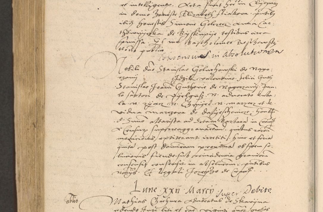 Zdjęcie nr 1038 dla obiektu archiwalnego: Acta actorum coram reverendo patre domino Nicolao Bedlenski scholastico vicarioque in spiritualibus gernerali Cracoviensi ad annum Domini millesimum quingentesimum tricesimum septimum, cuius indicio est decima, pontificatus sanctissimi in Christo patris et domini nostri domini Pauli divina providencia papr tercii, anno tercio, feliciter continuantur