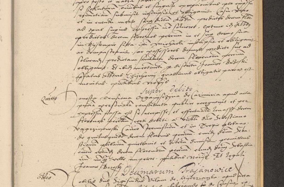 Zdjęcie nr 1041 dla obiektu archiwalnego: Acta actorum coram reverendo patre domino Nicolao Bedlenski scholastico vicarioque in spiritualibus gernerali Cracoviensi ad annum Domini millesimum quingentesimum tricesimum septimum, cuius indicio est decima, pontificatus sanctissimi in Christo patris et domini nostri domini Pauli divina providencia papr tercii, anno tercio, feliciter continuantur