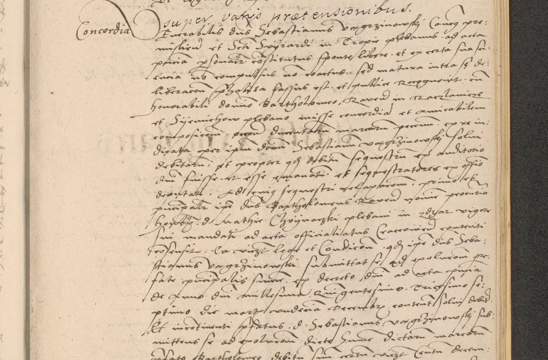 Zdjęcie nr 1039 dla obiektu archiwalnego: Acta actorum coram reverendo patre domino Nicolao Bedlenski scholastico vicarioque in spiritualibus gernerali Cracoviensi ad annum Domini millesimum quingentesimum tricesimum septimum, cuius indicio est decima, pontificatus sanctissimi in Christo patris et domini nostri domini Pauli divina providencia papr tercii, anno tercio, feliciter continuantur
