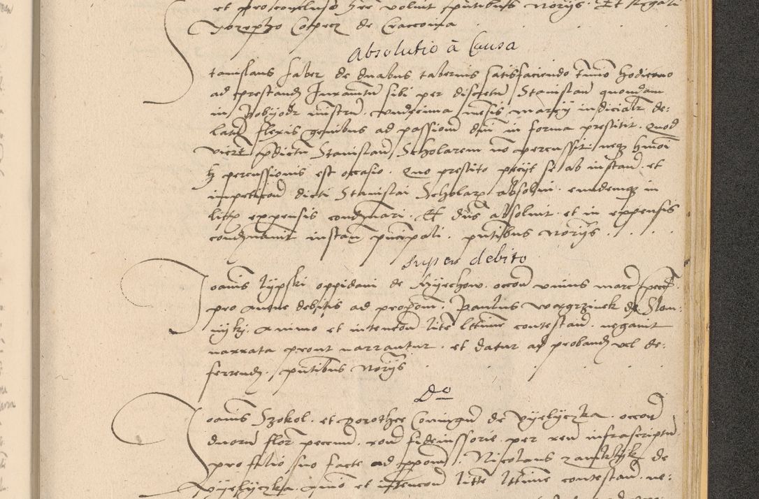Zdjęcie nr 1025 dla obiektu archiwalnego: Acta actorum coram reverendo patre domino Nicolao Bedlenski scholastico vicarioque in spiritualibus gernerali Cracoviensi ad annum Domini millesimum quingentesimum tricesimum septimum, cuius indicio est decima, pontificatus sanctissimi in Christo patris et domini nostri domini Pauli divina providencia papr tercii, anno tercio, feliciter continuantur