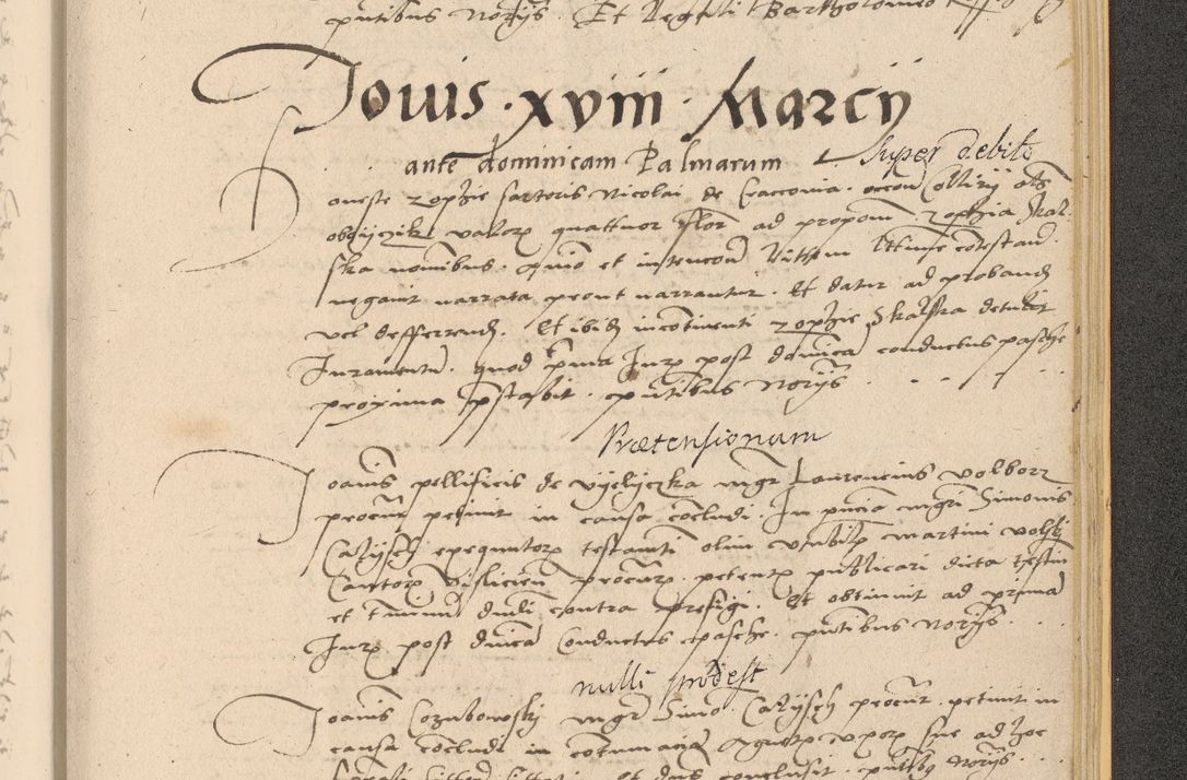 Zdjęcie nr 1023 dla obiektu archiwalnego: Acta actorum coram reverendo patre domino Nicolao Bedlenski scholastico vicarioque in spiritualibus gernerali Cracoviensi ad annum Domini millesimum quingentesimum tricesimum septimum, cuius indicio est decima, pontificatus sanctissimi in Christo patris et domini nostri domini Pauli divina providencia papr tercii, anno tercio, feliciter continuantur