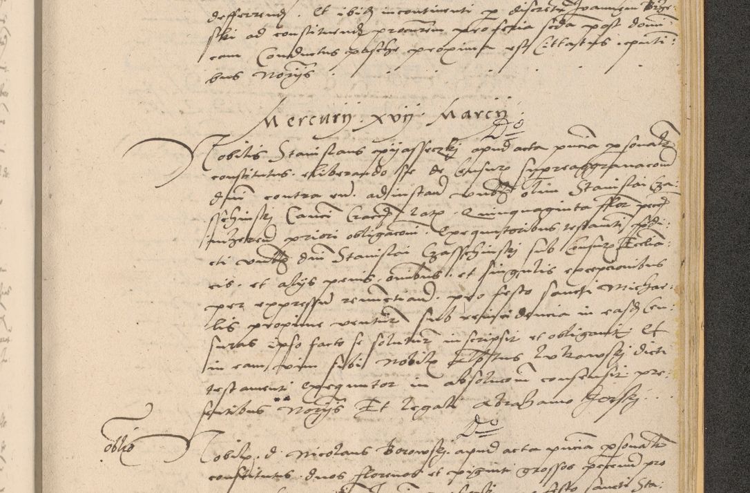 Zdjęcie nr 1021 dla obiektu archiwalnego: Acta actorum coram reverendo patre domino Nicolao Bedlenski scholastico vicarioque in spiritualibus gernerali Cracoviensi ad annum Domini millesimum quingentesimum tricesimum septimum, cuius indicio est decima, pontificatus sanctissimi in Christo patris et domini nostri domini Pauli divina providencia papr tercii, anno tercio, feliciter continuantur