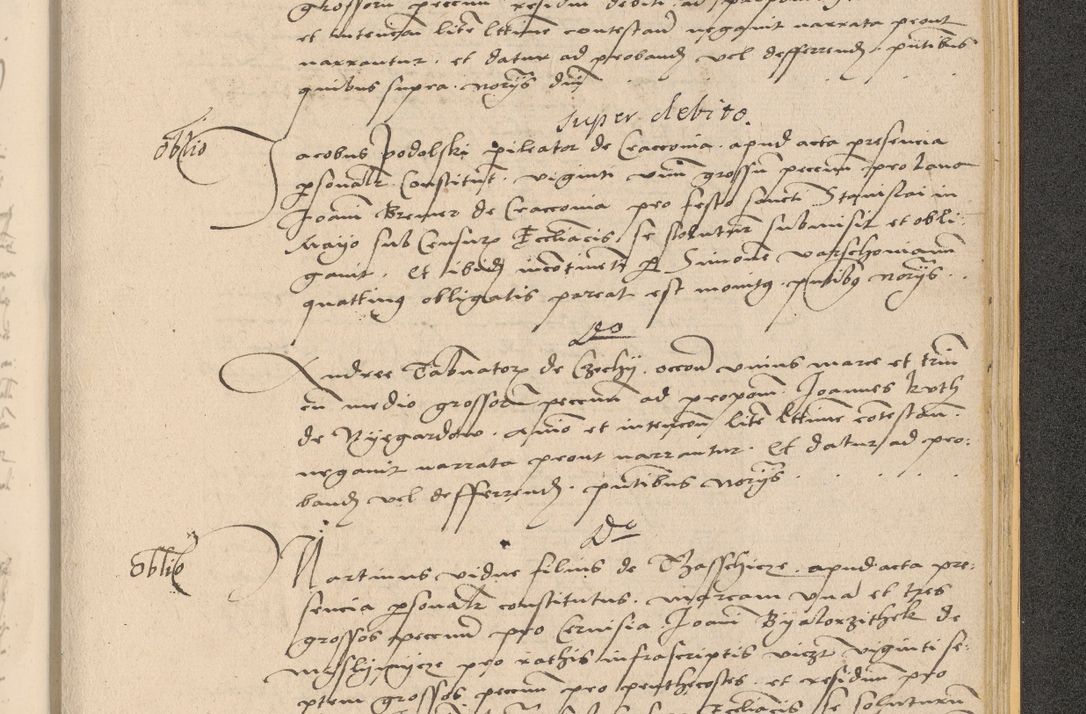 Zdjęcie nr 1015 dla obiektu archiwalnego: Acta actorum coram reverendo patre domino Nicolao Bedlenski scholastico vicarioque in spiritualibus gernerali Cracoviensi ad annum Domini millesimum quingentesimum tricesimum septimum, cuius indicio est decima, pontificatus sanctissimi in Christo patris et domini nostri domini Pauli divina providencia papr tercii, anno tercio, feliciter continuantur