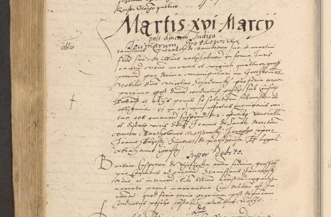 Zdjęcie nr 1014 dla obiektu archiwalnego: Acta actorum coram reverendo patre domino Nicolao Bedlenski scholastico vicarioque in spiritualibus gernerali Cracoviensi ad annum Domini millesimum quingentesimum tricesimum septimum, cuius indicio est decima, pontificatus sanctissimi in Christo patris et domini nostri domini Pauli divina providencia papr tercii, anno tercio, feliciter continuantur