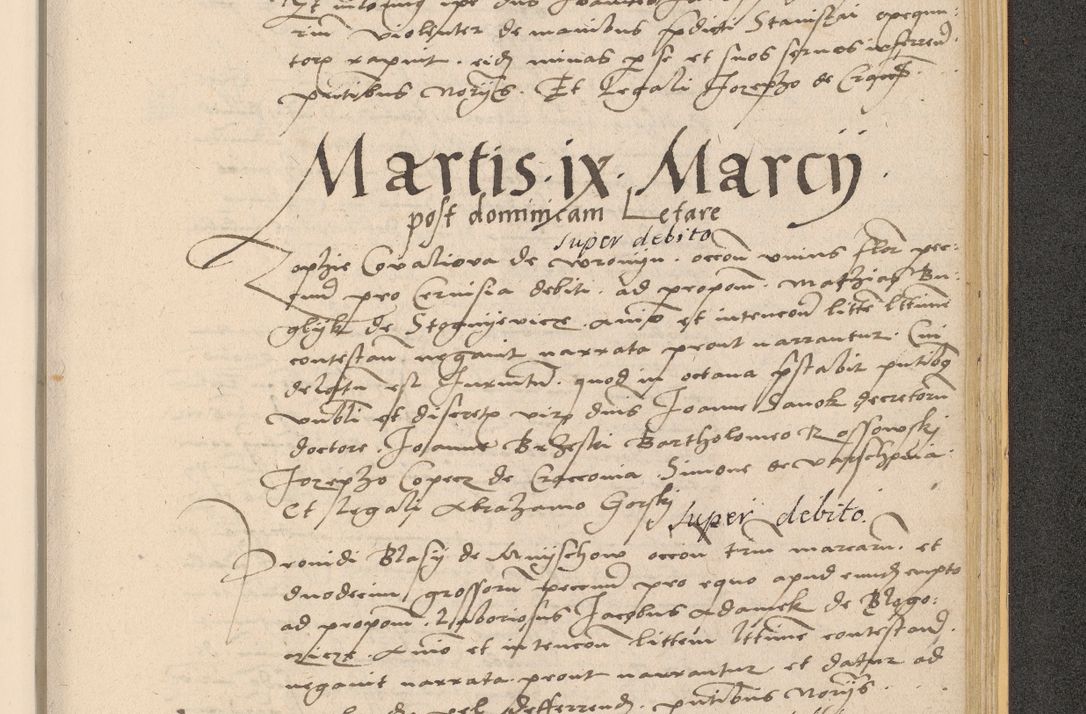 Zdjęcie nr 991 dla obiektu archiwalnego: Acta actorum coram reverendo patre domino Nicolao Bedlenski scholastico vicarioque in spiritualibus gernerali Cracoviensi ad annum Domini millesimum quingentesimum tricesimum septimum, cuius indicio est decima, pontificatus sanctissimi in Christo patris et domini nostri domini Pauli divina providencia papr tercii, anno tercio, feliciter continuantur
