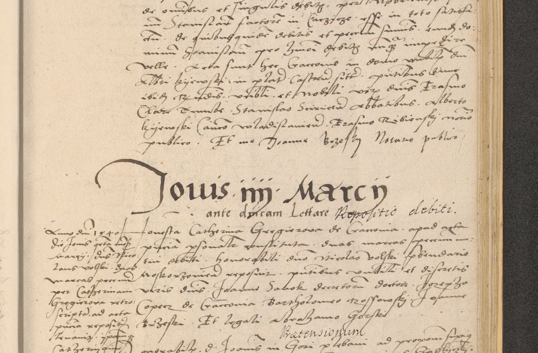 Zdjęcie nr 979 dla obiektu archiwalnego: Acta actorum coram reverendo patre domino Nicolao Bedlenski scholastico vicarioque in spiritualibus gernerali Cracoviensi ad annum Domini millesimum quingentesimum tricesimum septimum, cuius indicio est decima, pontificatus sanctissimi in Christo patris et domini nostri domini Pauli divina providencia papr tercii, anno tercio, feliciter continuantur