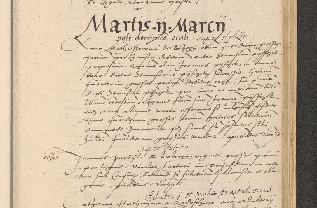 Zdjęcie nr 971 dla obiektu archiwalnego: Acta actorum coram reverendo patre domino Nicolao Bedlenski scholastico vicarioque in spiritualibus gernerali Cracoviensi ad annum Domini millesimum quingentesimum tricesimum septimum, cuius indicio est decima, pontificatus sanctissimi in Christo patris et domini nostri domini Pauli divina providencia papr tercii, anno tercio, feliciter continuantur